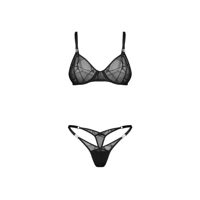 Olianna Ensemble Lingerie 2 Pièces Noir | Fauxseins.fr