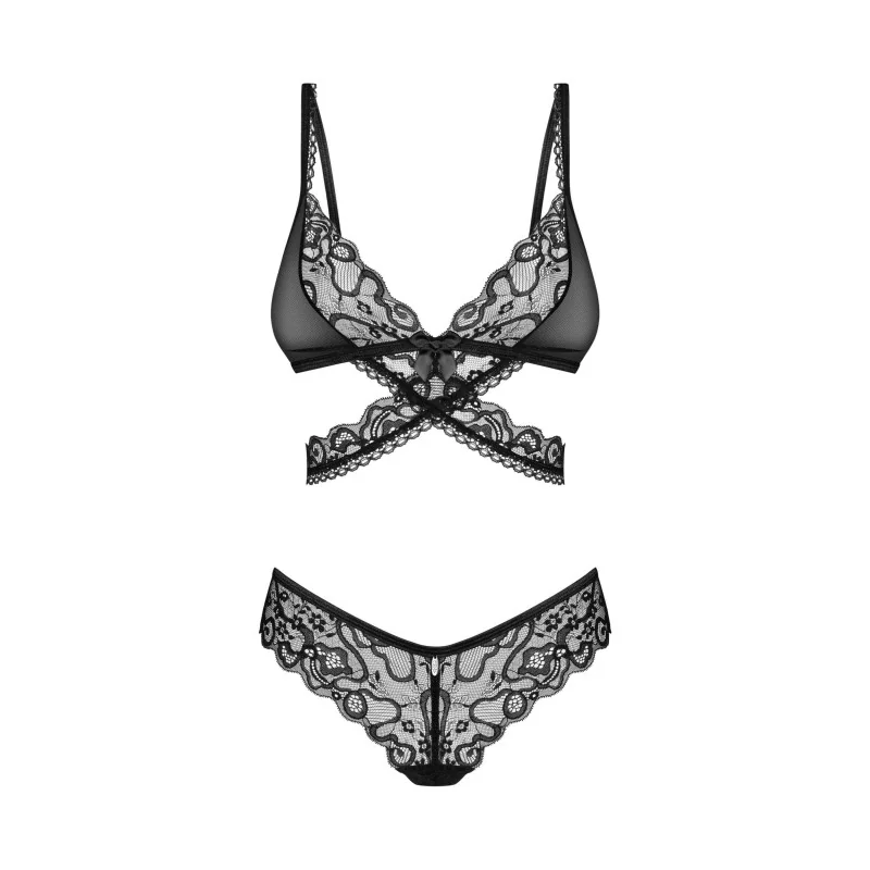 Blomentis Ensemble Lingerie 2 Pièces Noir | Fauxseins.fr