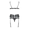 Emperita Ensemble Lingerie 3 pcs Noir | Fauxseins.fr