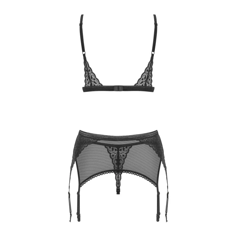 Shibu Ensemble Lingerie 3 Pièces Noir | Fauxseins.fr