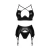 Norides Ensemble Lingerie 3 Pièces Noir | Fauxseins.fr