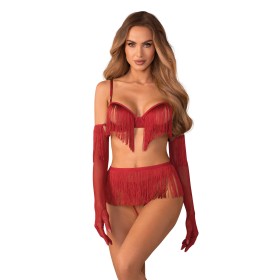 Rossay ensemble ouvert 4 pièces - Rouge Obsessive