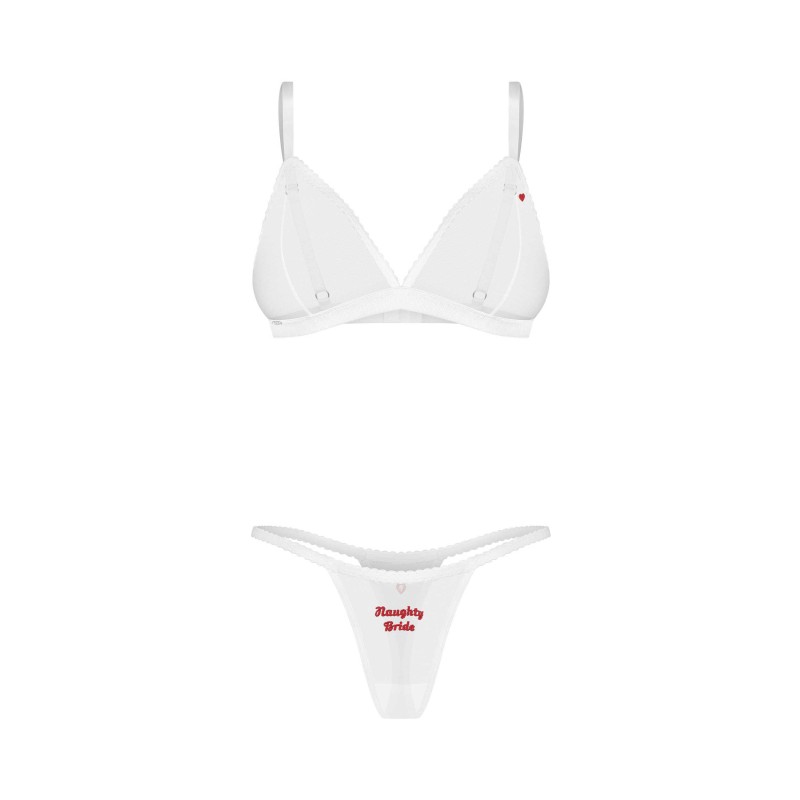 Weddya Bride ensemble de lingerie 3 pièces - Blanc Obsessive