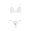 Weddya Bride ensemble de lingerie 3 pièces - Blanc Obsessive