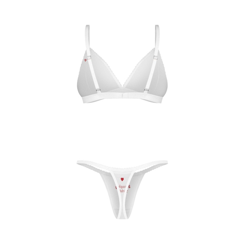 Weddya Bride ensemble de lingerie 3 pièces - Blanc Obsessive
