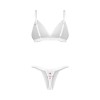 Weddya Bride ensemble de lingerie 3 pièces - Blanc Obsessive