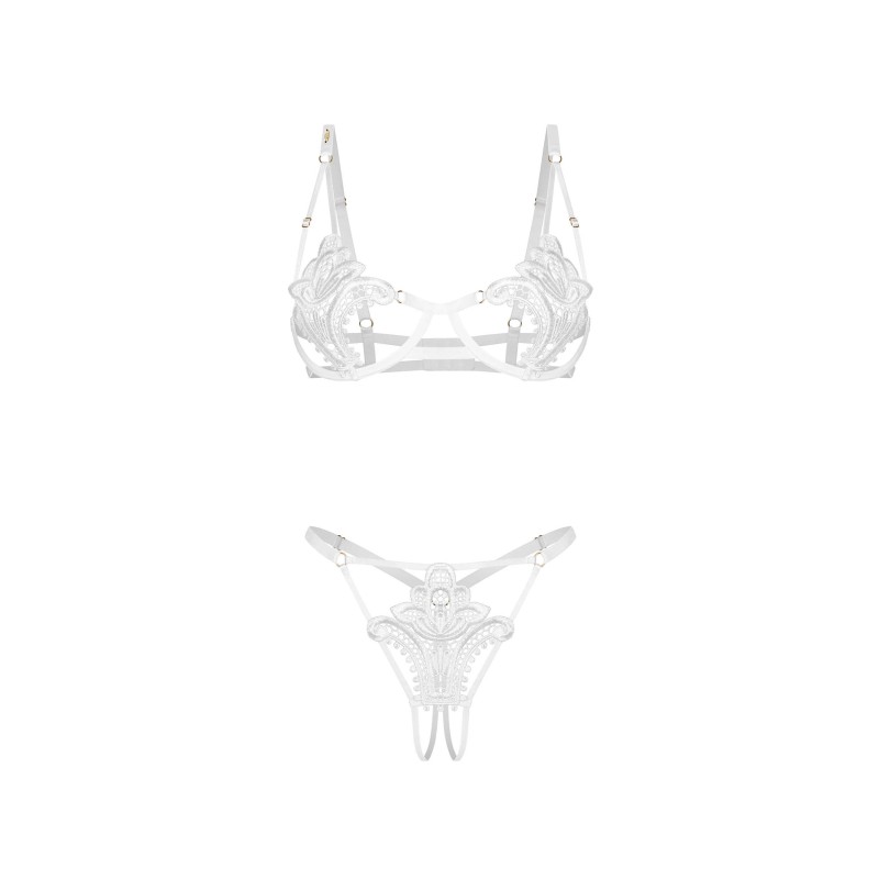 Luise Sublim ensemble ouvert 2 pièces - Blanc Obsessive