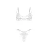 Luise Sublim Ensemble Lingerie Ouvert 2 Pièces Blanc