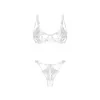 Luise Sublim Ensemble Lingerie Ouvert 2 Pièces Blanc