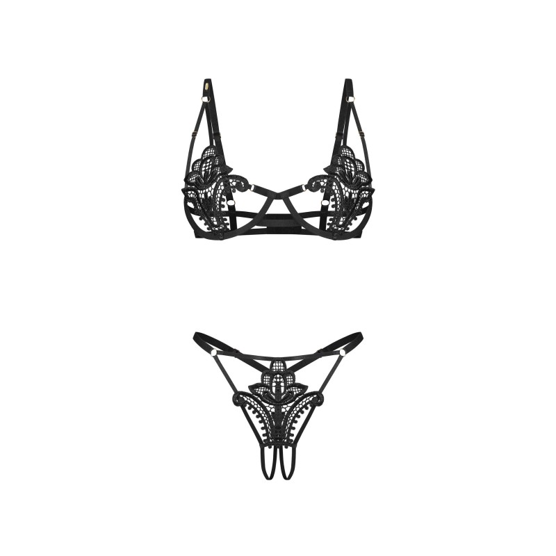 Luise Sublim ensemble ouvert 2 pièces - Noir Obsessive