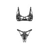 Luise Sublim ensemble ouvert 2 pièces - Noir Obsessive