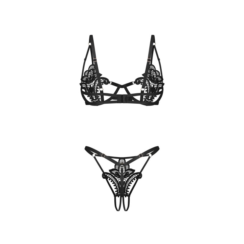 Luise Sublim ensemble ouvert 2 pièces - Noir Obsessive