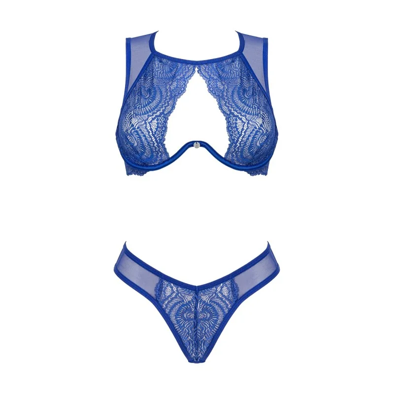 Giselia Ensemble Lingerie 2 pcs Bleu - Fauxseins.fr
