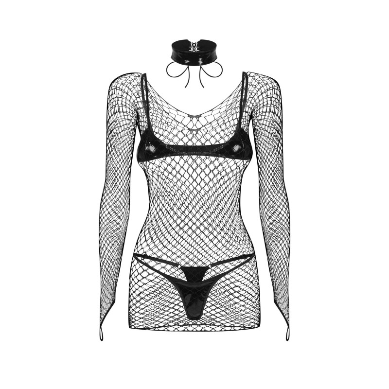 Sashalla ensemble de lingerie 4 pièces - Noir Obsessive