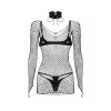 Sashalla ensemble de lingerie 4 pièces - Noir Obsessive