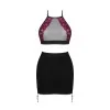 Rosenty Ensemble Top et Jupe Noir - Lingerie Féminine