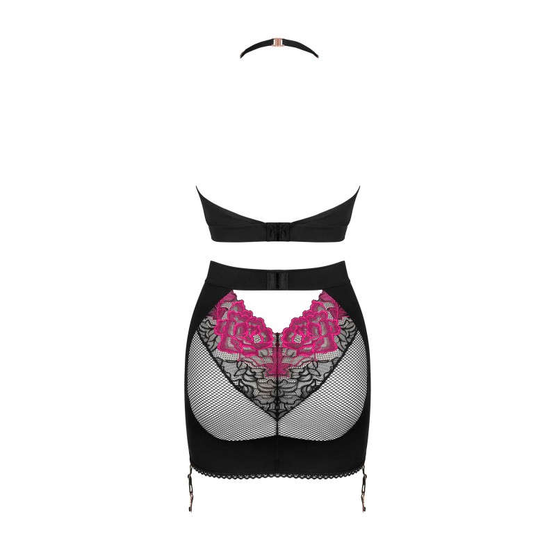 Rosenty ensemble Top et Jupe - Noir Obsessive