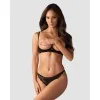 Letica Ensemble Lingerie Ouvert 2 pcs Noir | Fauxseins.fr