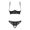 Letica Ensemble ouvert 2 pcs  - Noir Obsessive