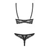 Letica Ensemble ouvert 2 pcs  - Noir Obsessive