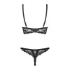 Letica Ensemble Lingerie Ouvert 2 pcs Noir | Fauxseins.fr