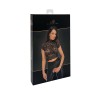 F303 Essence Top en dentelle avec col montant Noir HandMade
