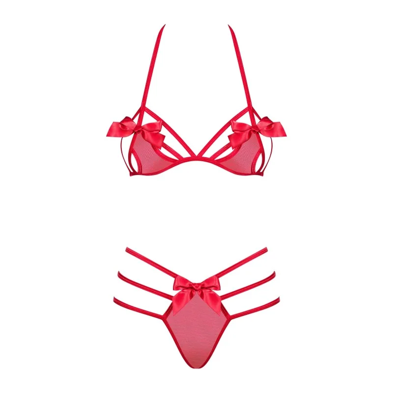 Giftella Ensemble Lingerie 2 pièces Rouge | Fauxseins.fr