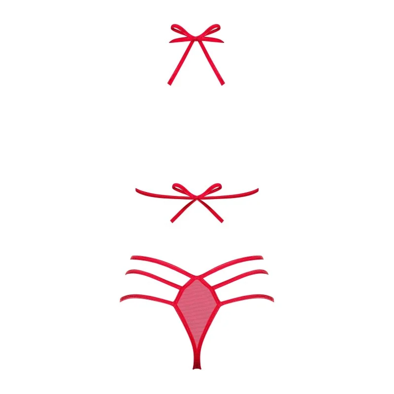 Giftella Ensemble Lingerie 2 pièces Rouge | Fauxseins.fr