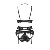 Alessya Ensemble Lingerie 3 Pièces Noir | Fauxseins.fr