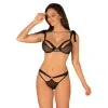 Obsessivia Ensemble Lingerie 2 pcs Noir | Fauxseins.fr