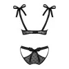 Obsessivia Ensemble Lingerie 2 pcs Noir | Fauxseins.fr