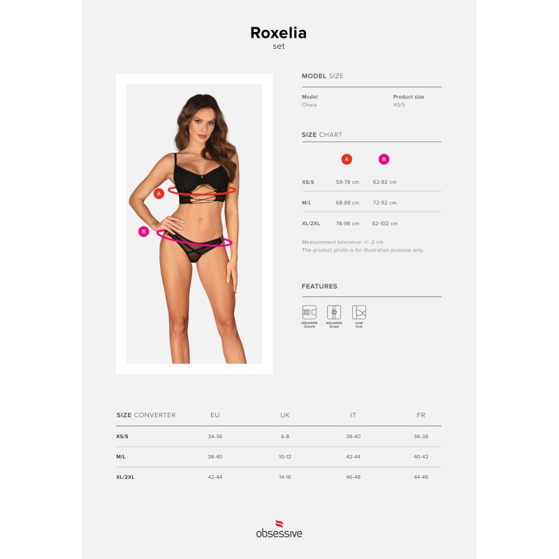 Roxelia ensemble 2 pièces - Noir Obsessive