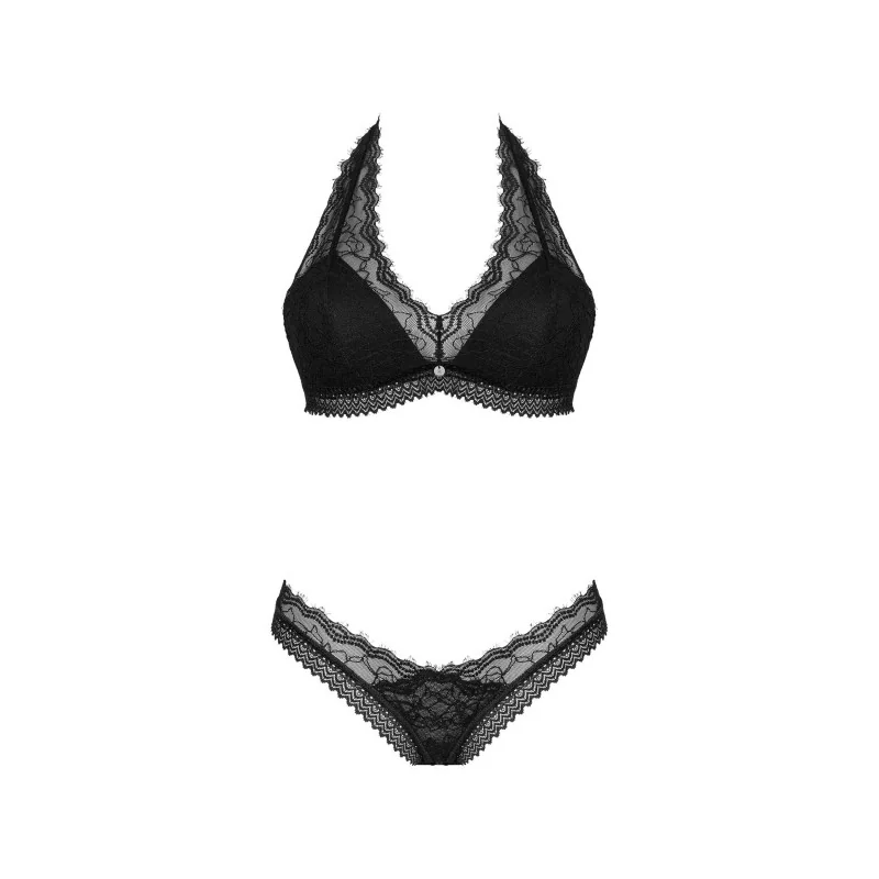 Medilla Ensemble Lingerie 2 Pièces Noir | Fauxseins.fr