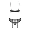 Ensemble Lingerie 3 pièces Noir 818-SEG-1 | Fauxseins.fr