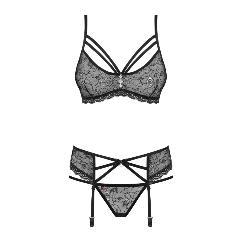 818-SEG-1 Ensemble 3 pcs - Noir Obsessive