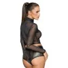F220 Top en tulle zippé – Lingerie féminisation | Fauxseins.fr