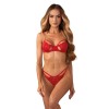 Matildea ensemble lingerie ouvert rouge Obsessive