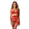 Matildea ensemble lingerie ouvert rouge Obsessive