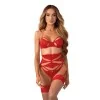 Matildea Ensemble Lingerie Ouvert Rouge | Fauxseins.fr