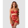 Matildea ensemble lingerie ouvert rouge Obsessive