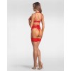 Matildea ensemble lingerie ouvert rouge Obsessive