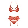 838-SEG-3 Ensemble 3 pcs - Rouge Obsessive