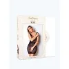 Robe Clara Morgane Numéro 5 Noir - Lingerie Élégante | Fauxseins.fr