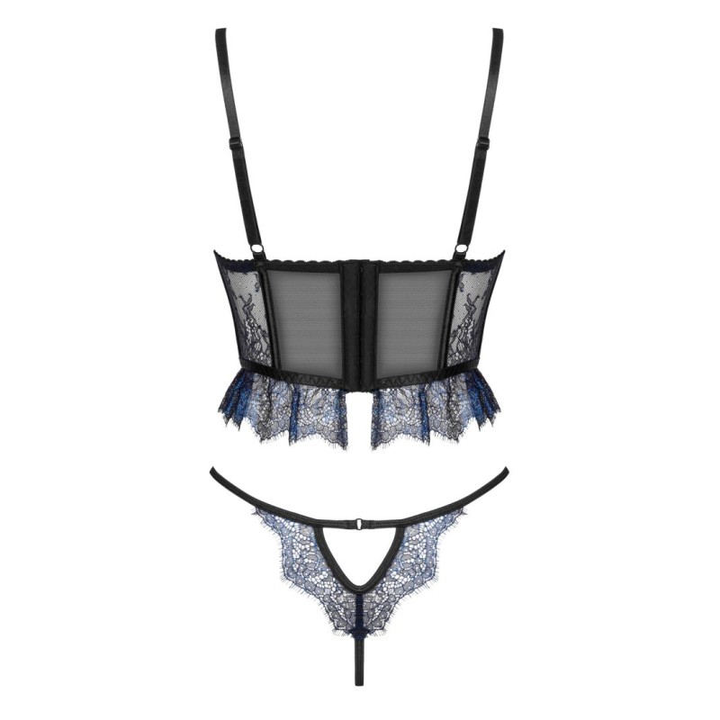 Saphira ensemble 2 pièces - noir et bleu Beauty Night