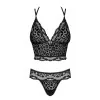 Guilly Ensemble Lingerie 2 pcs Noir | Fauxseins.fr