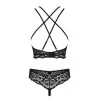 Guilly Ensemble Lingerie 2 pcs Noir | Fauxseins.fr