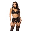 Velvet sin ensemble lingerie - Noir Beauty Night