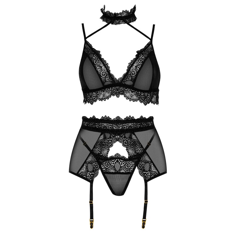 Velvet sin ensemble lingerie - Noir Beauty Night