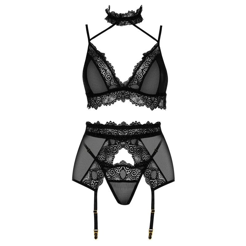Velvet Sin Ensemble Lingerie Noir | Fauxseins.fr