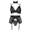 Velvet sin ensemble lingerie - Noir Beauty Night